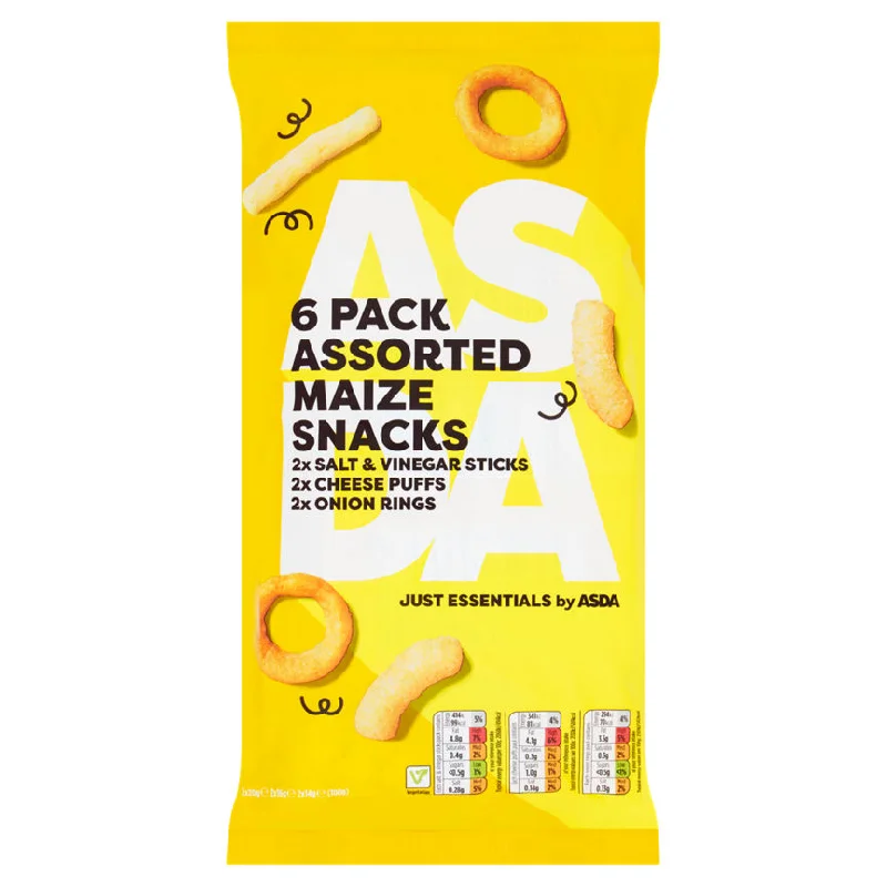 - Climbing pet constant temperature heating padJUST ESSENTIALS by ASDA 6 Pack Assorted Maize Snacks