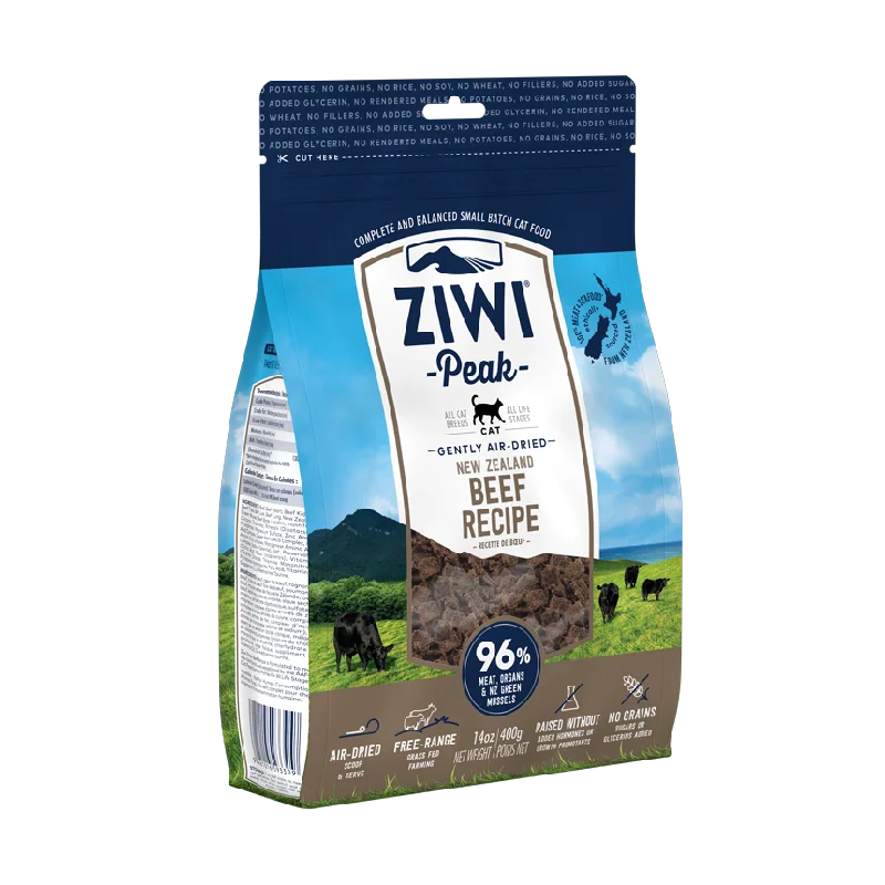    - High-fiber cat food  Ziwi Peak Cat Food Beef