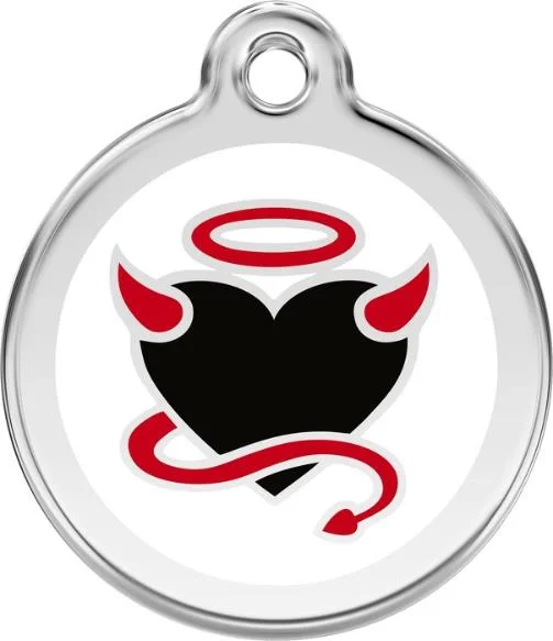 - Winter dog thick down jacketRed Dingo Enamel Dog & Cat ID Tags Devil White