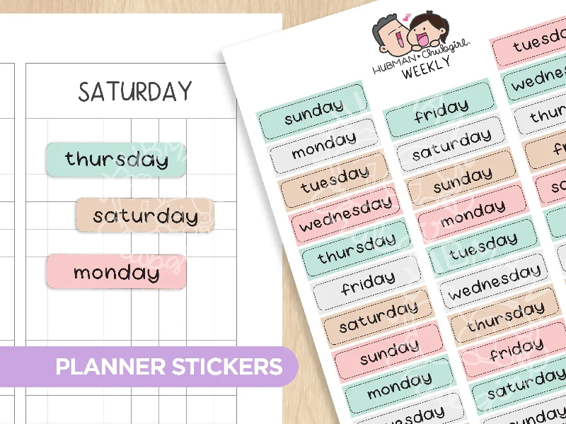 - Deodorizing cat litter tofu litterDays of the week - Parisian Cafe Planner Stickers