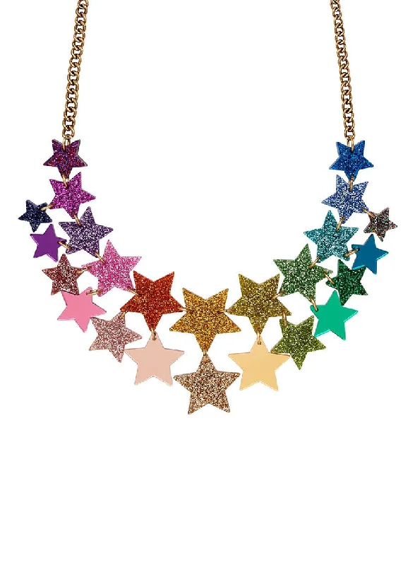 - Organic cotton dog bibsSuper Star Statement Necklace - Rainbow