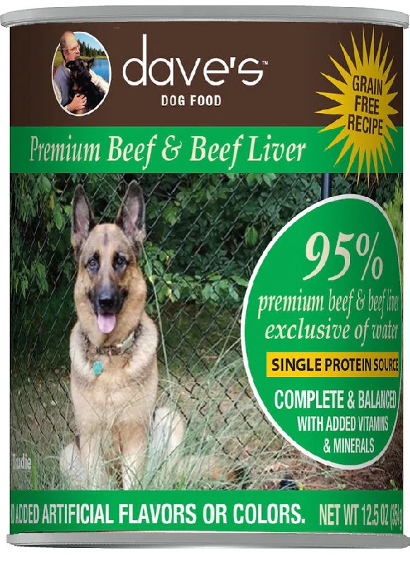 - Custom pet birthday cakeDave’s 95% Premium Meats™ Canned Dog Food Beef Recipe