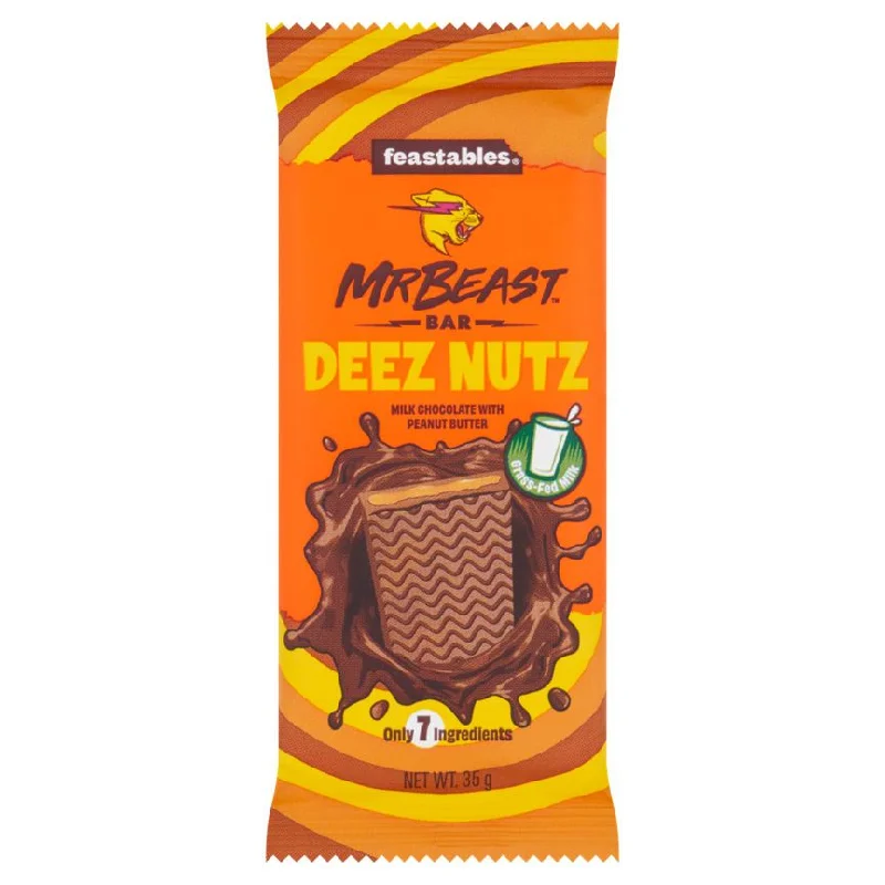 - Degradable pet feces bagFeastables Mr Beast Bar Deez Nutz Milk Chocolate with Peanut Butter 35g