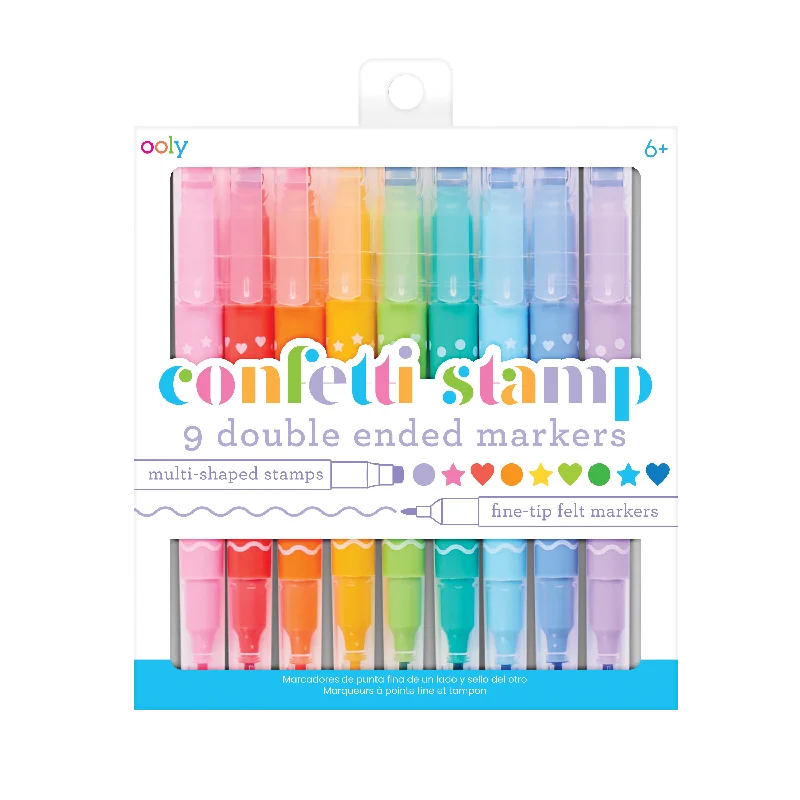 - Pet vitamin complex nutrition tabletsConfetti Stamp Double-Ended Markers - Set of 9