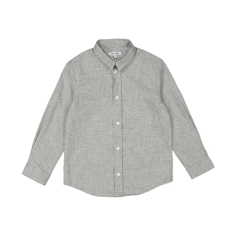 - Parrot climbing and standing wooden frameBoys and Arrows Grey Dotted Flower Long Sleeve Shirt