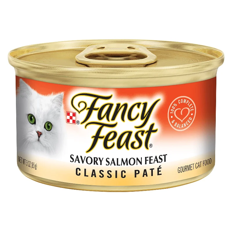    - Outdoor cat food  Fancy Feast Cat Food Can Adult Pate Savoury Salmon Feast Classic