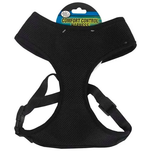  -Anti-slip claw protection raincoat FOR dogsFour Paws Harness Comfort control Sm Black 100203699