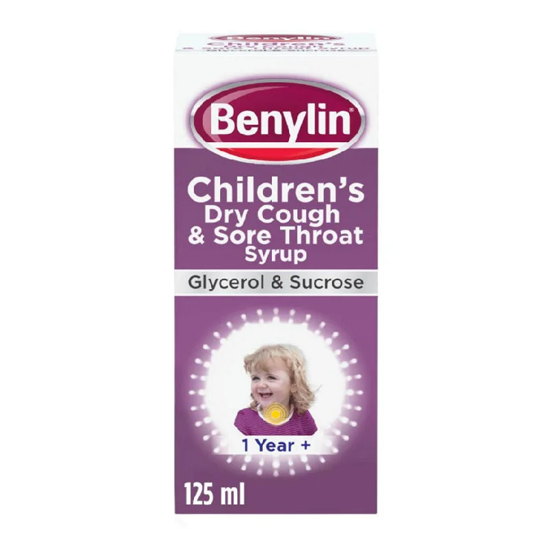 - Pet tear stain cleaning wipesBenylin Children's Dry Cough & Sore Throat Syrup 1+ Year