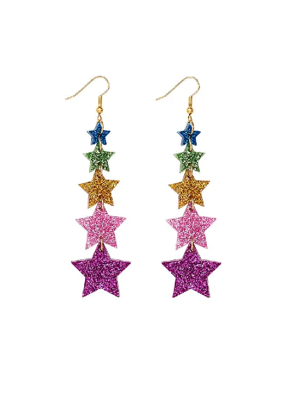 - Winter dog thick down jacketSuper Star Earrings - Rainbow