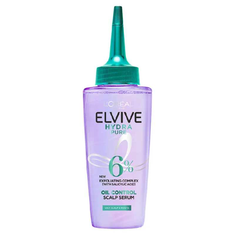 ---L'Oreal Elvive Hydra Pure Exfoliating Pre-Shampoo Scalp Serum for Oily Scalp & Roots 102ml