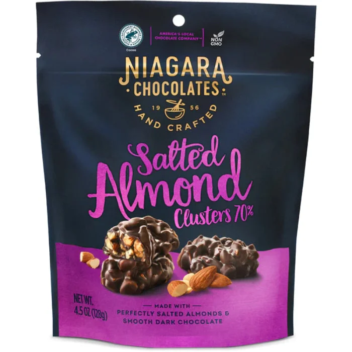 - Teething and chewing toys for puppiesNiagara Clusters Dark Chocolate Salted Almond 4.5 OZ - Pack of 6