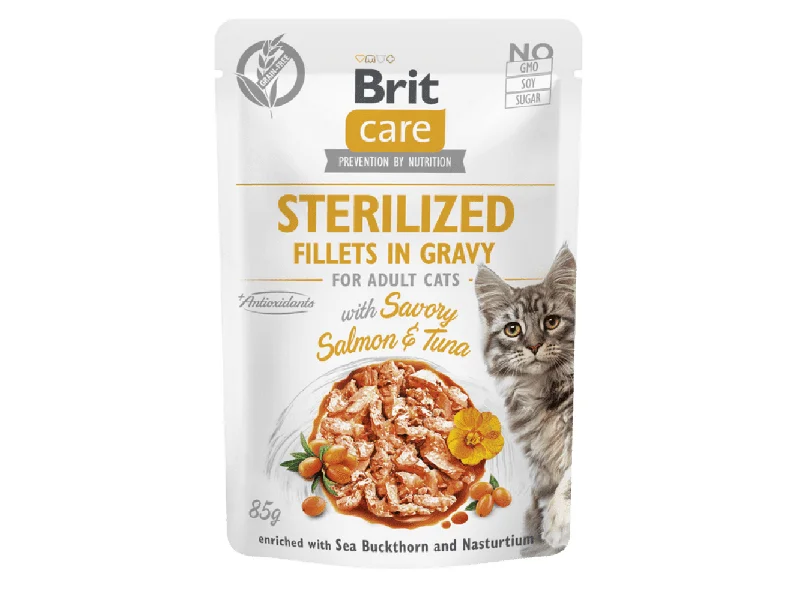 - Elderly dog ​​joint care mattressBrit Care Cat Sterilized. Fillets in Gravy with Savory Salmon&Tuna 85 g