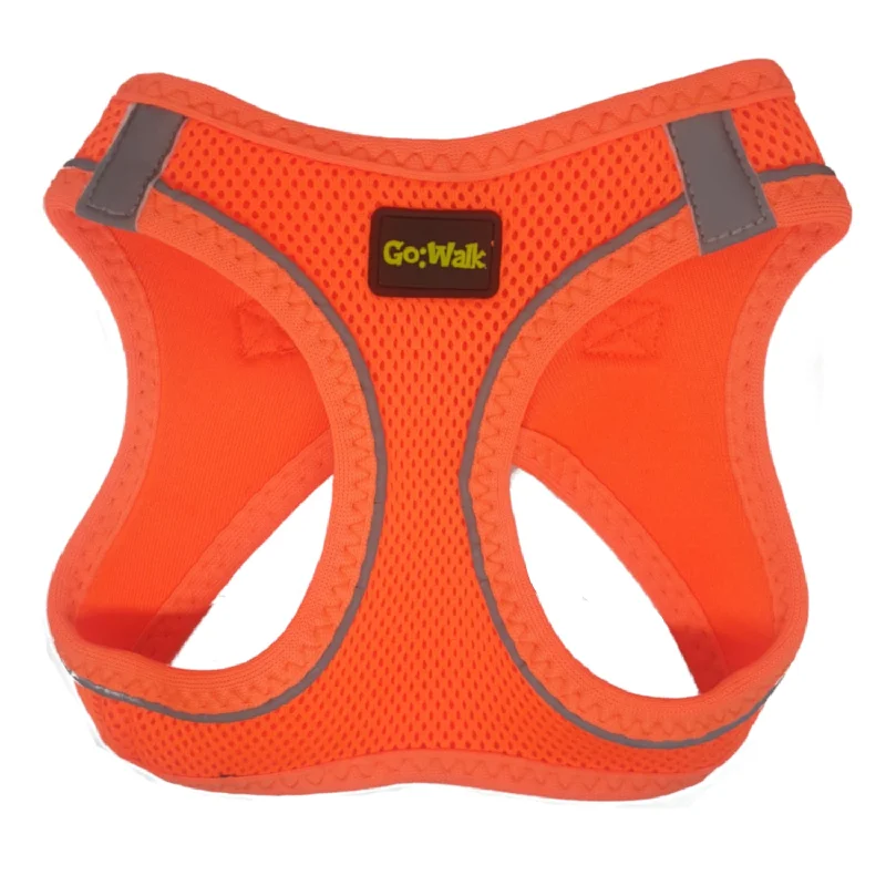 - Dog heart rate monitoring collarGo WALK Dog Airmesh Harnesses Orange 5 Sizes