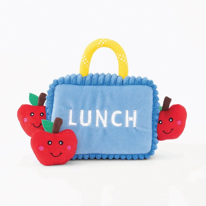 ---Zippy Paws: Apple Lunchbox Burrow Toy