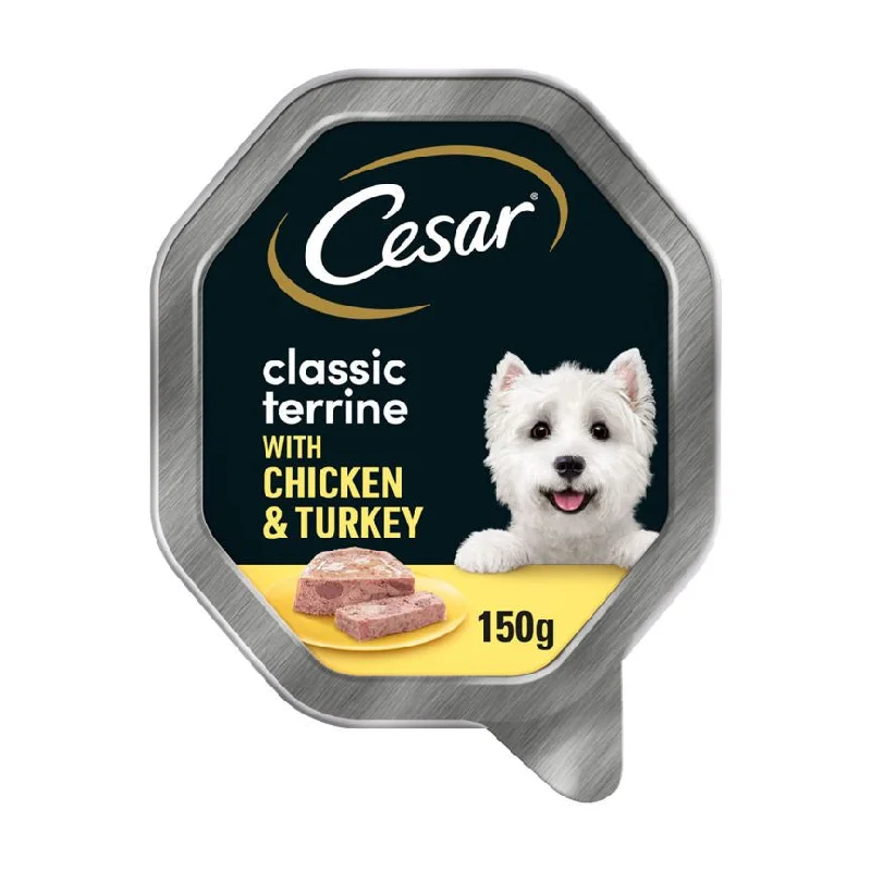 - ​​Christmas pet Christmas clothingCesar Classic Terrine Dog Food Tray Chicken & Turkey in Loaf