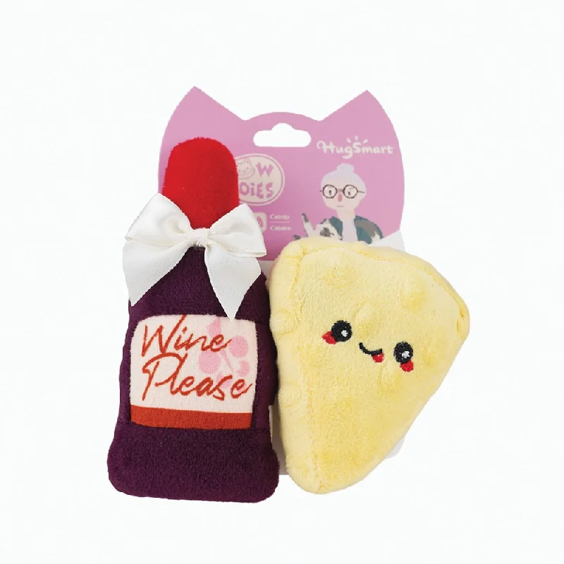 - Natural latex pet mattressMeow Buddies: Cheese & Wine Cat Toy