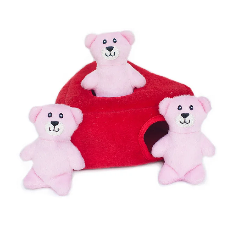 - Custom pet birthday cakeZippy Paws: Heart 'n Bears with 3 Squeaky Bears Burrow Toy