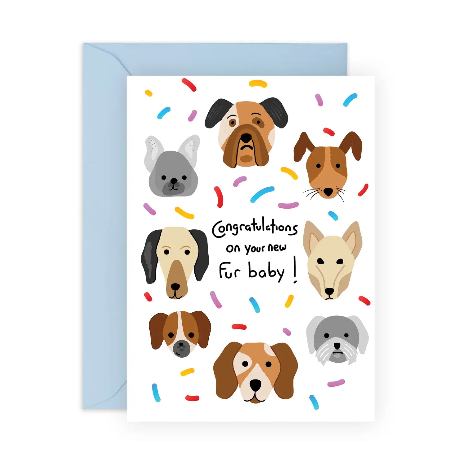 ---New Fur Baby: Greeting Card