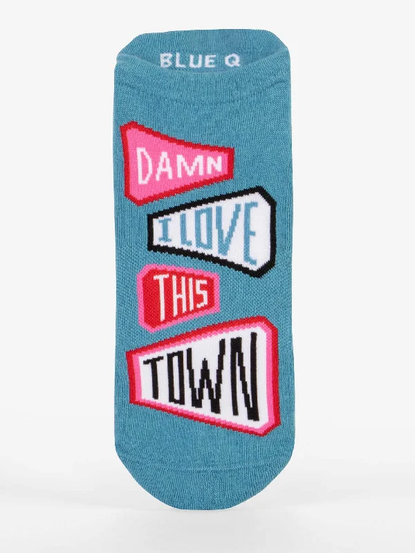 - Air box TSA certified check-inDamn I Love This Town Sneaker Socks