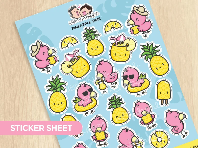 ---Sticker Sheet - Pineapple Time