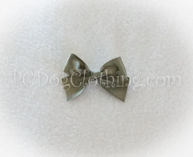 Pet raincoatSage Green Satin Hair Bow