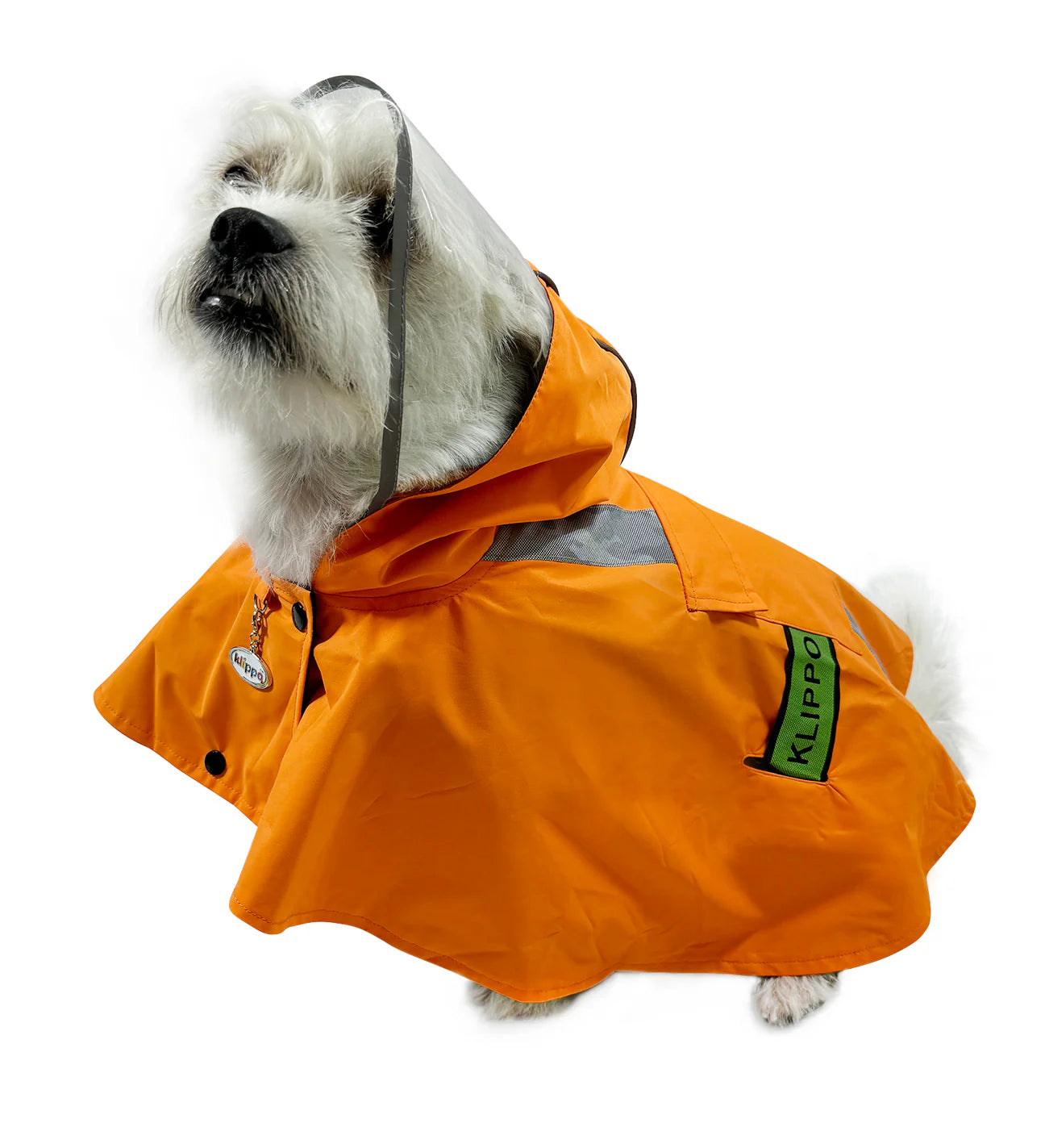 XX brand pet fashionClear View Poncho Raincoat - Orange