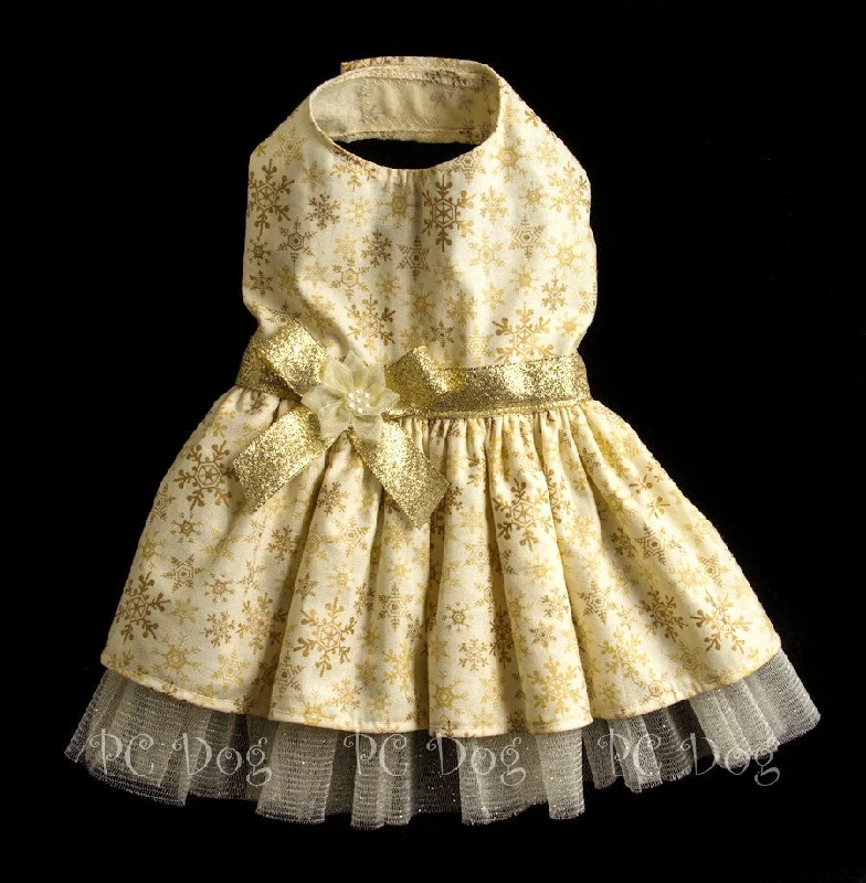 Pet anti-flea collarGolden Snowflake Dress