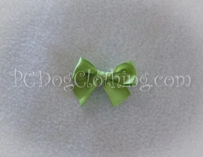 Classification by function or use:Apple Green / Lime Satin Hair Bow