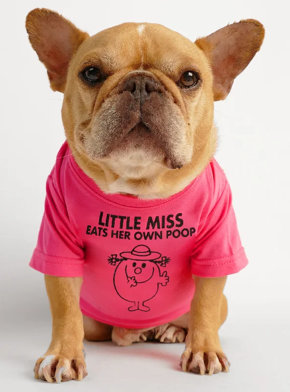 Pet fashion clothesLittle Miss Eats Her Own Poop Dog Tee